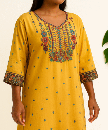Boubou Traditionnel Jaune Safran