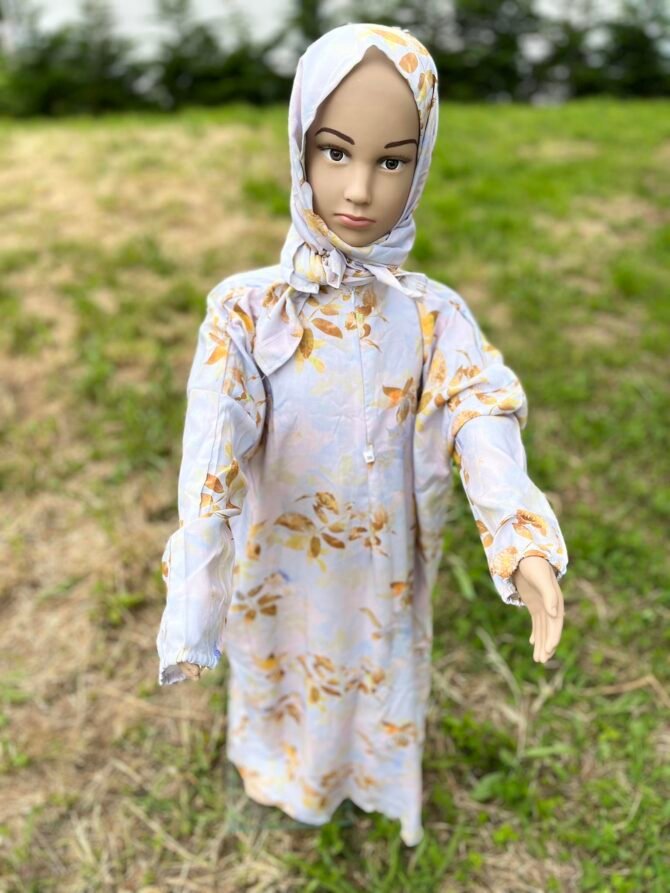 Boubou Fille Rose à Fleurs